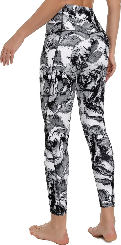 Women High Waisted Stretchy Leggings with Pockets Buttery Soft Workout Yoga Pants
